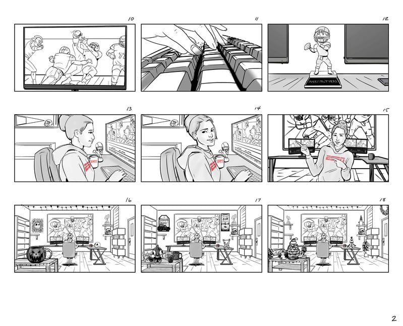 Three Panel Storyboard Example DB STORYBOARD